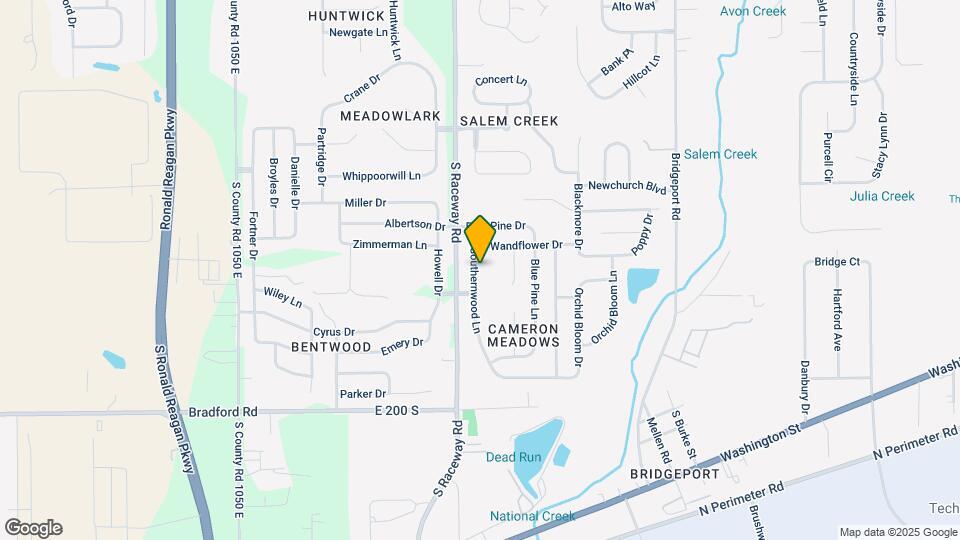 1849 Southernwood Ln Map and Location Details