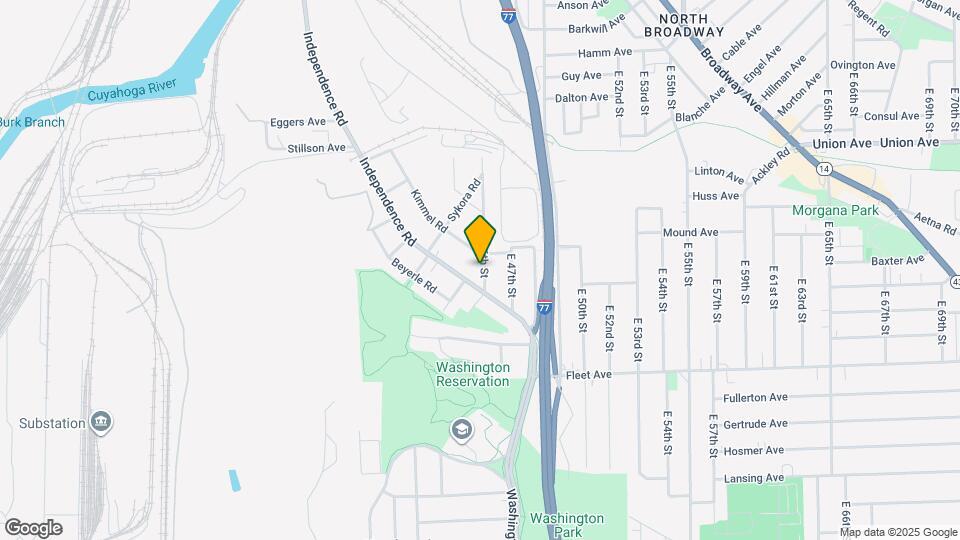 3614 E 46th St Map and Location Details