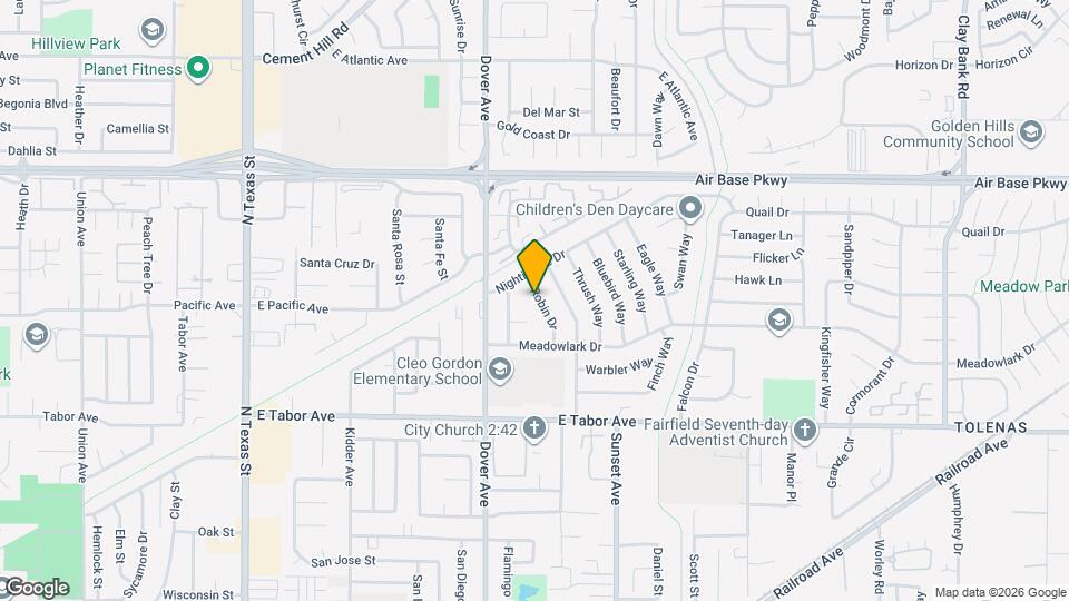 2041 Robin Dr Map and Location Details