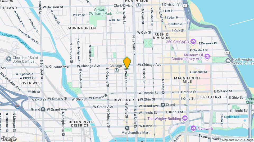 743 N Wells St Map and Location Details