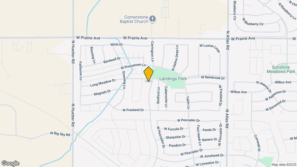 7527 N Carrington Ln Map and Location Details