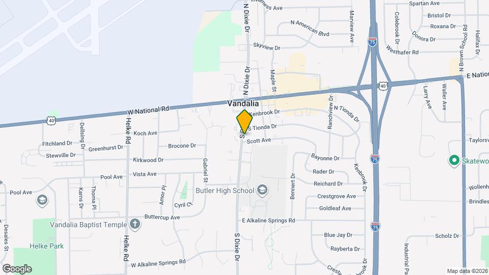 Vandalia Terrace Apartments Map and Location Details