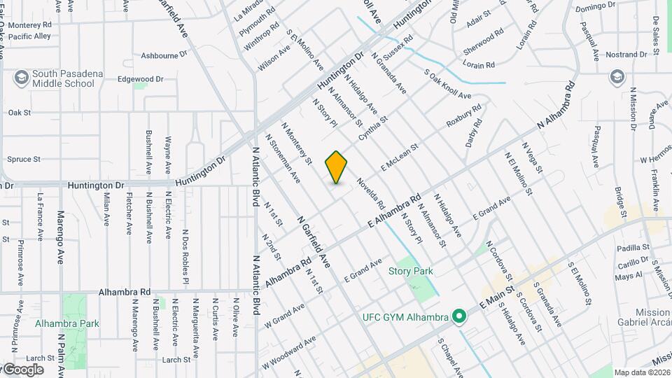 818 N Monterey St Map and Location Details