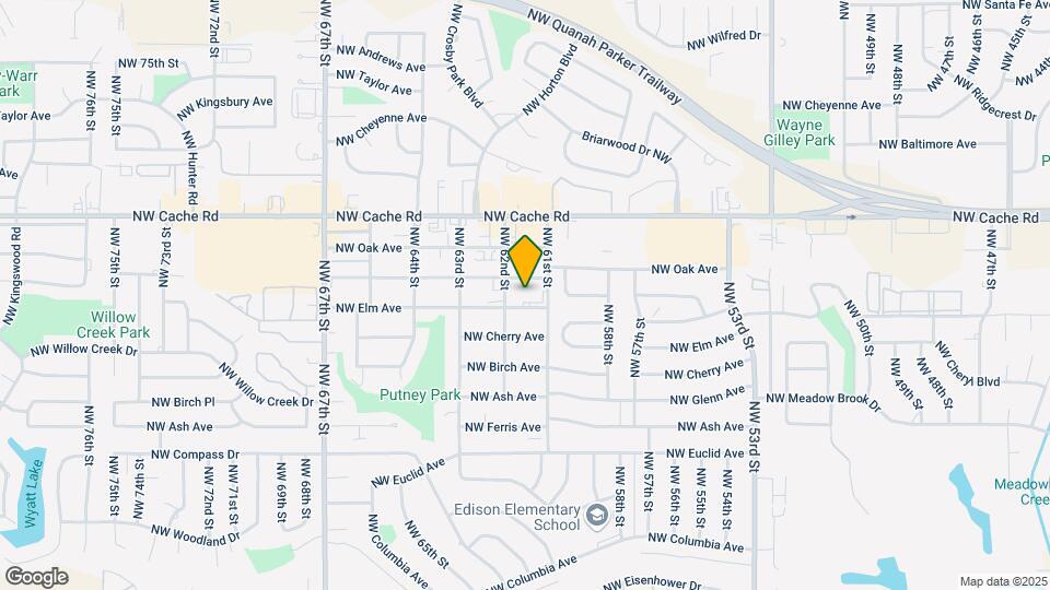 6107 NW Elm Ave Map and Location Details