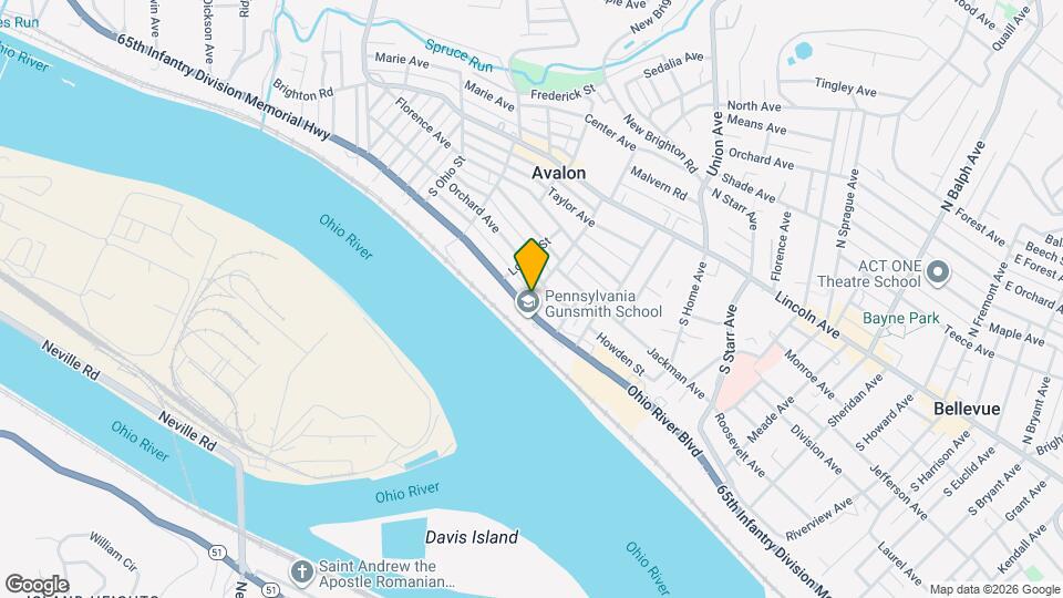 803 Ohio River Blvd Map and Location Details