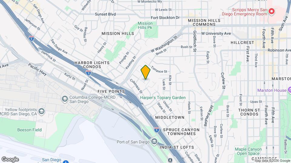 1602 Linwood St, Unit 1602 Map and Location Details
