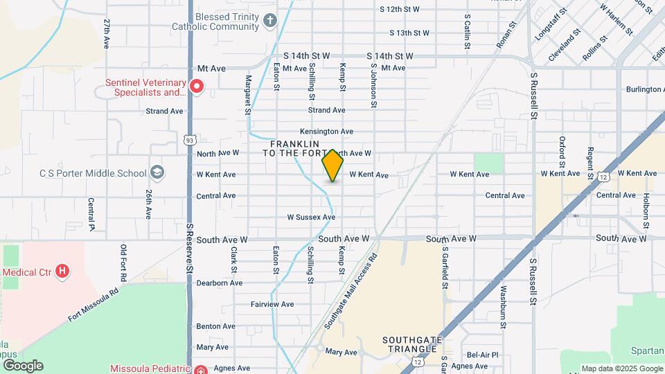 2112 W Central Ave Map and Location Details