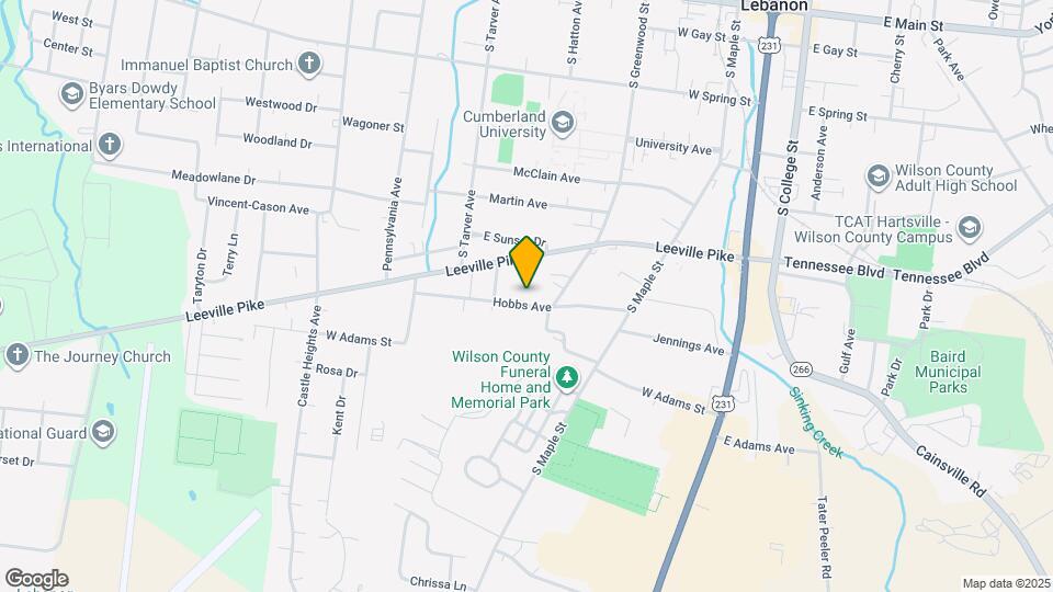 411 Hobbs Ave Map and Location Details