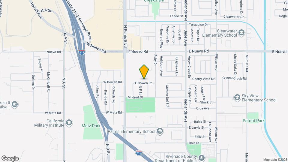 132 E Bowen Rd Map and Location Details