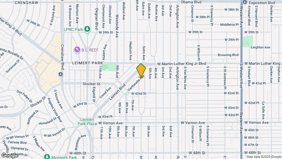 4116 Garthwaite Ave Map and Location Details