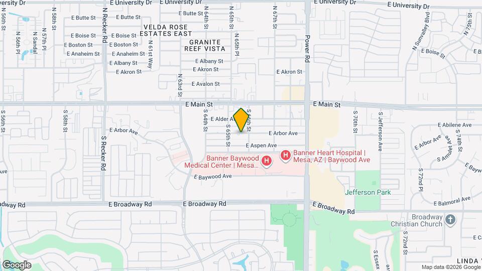 6533 E Arbor Ave Mapa y Detalles de la Ubicación