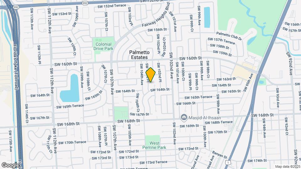 16313 SW 103rd Pl Map and Location Details