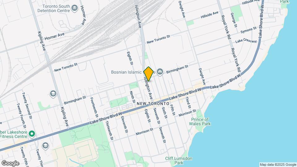 195 Islington Ave Map and Location Details