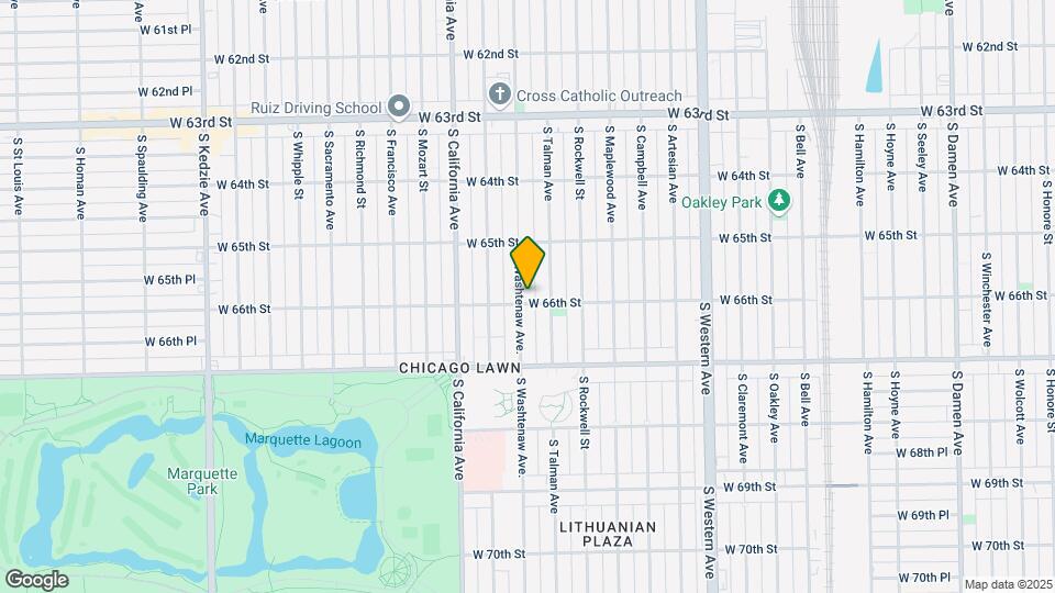 6555 S Washtenaw Ave. Mapa y Detalles de la Ubicación