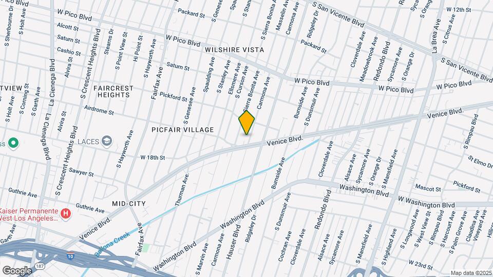 1639 Carmona Ave Map and Location Details