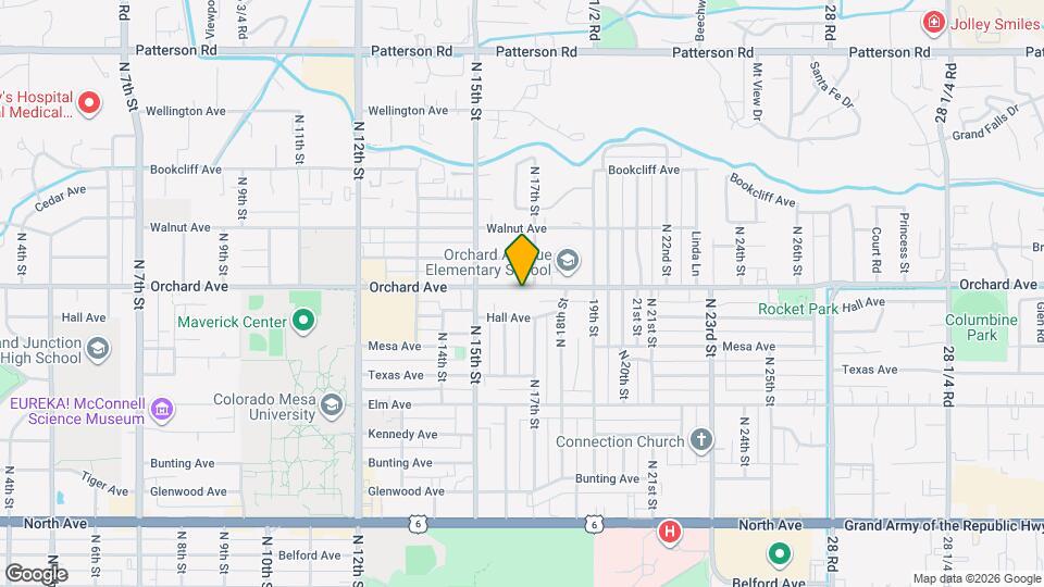 1625 Orchard Ave Map and Location Details