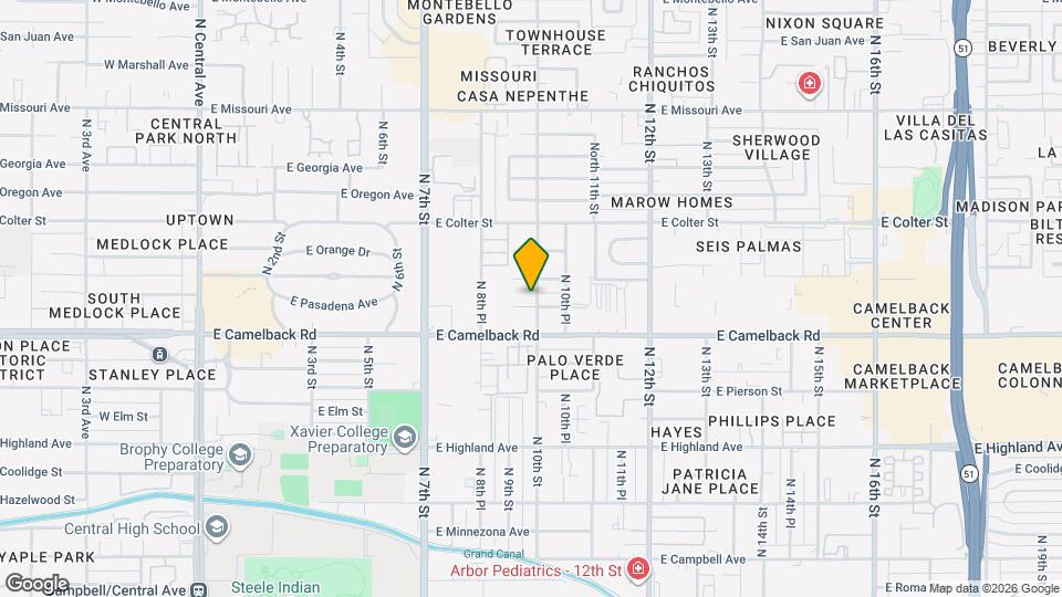 920 E Pasadena Ave Map and Location Details