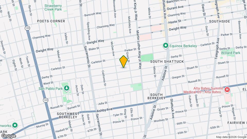 1729 Ward St Mapa y Detalles de la Ubicación