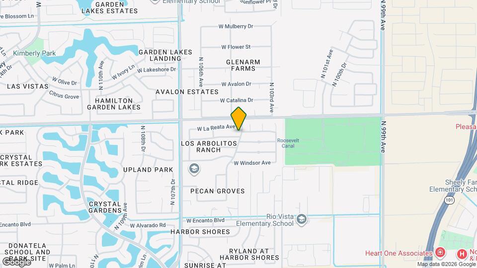 10502 W Edgemont Dr Map and Location Details