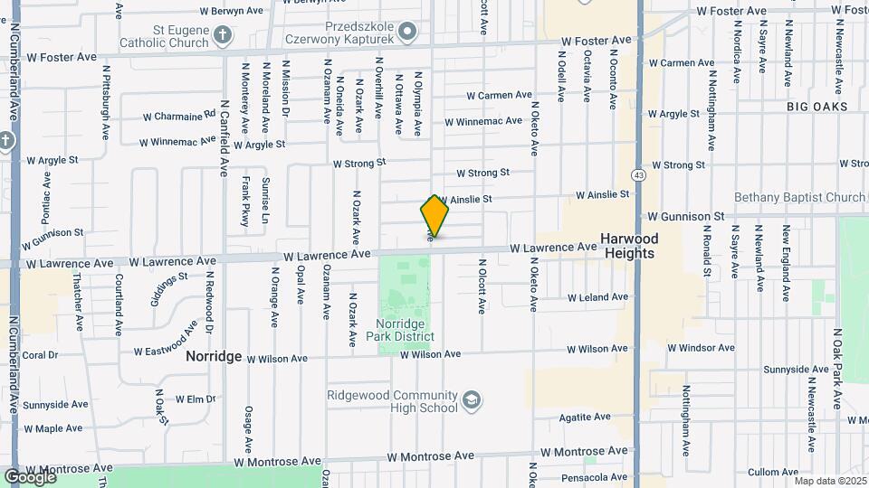 7538 W Lawrence Ave Mapa y Detalles de la Ubicación