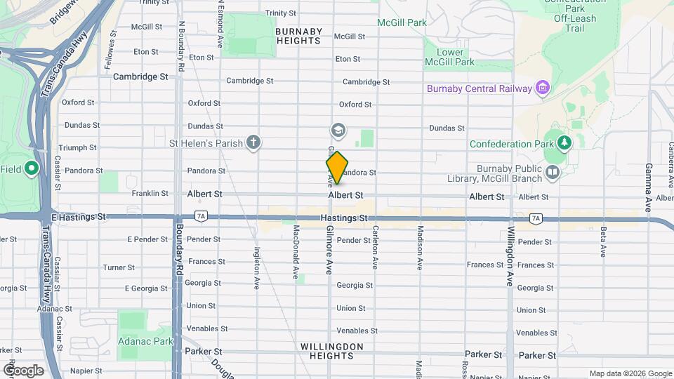 4105 Albert St Map and Location Details