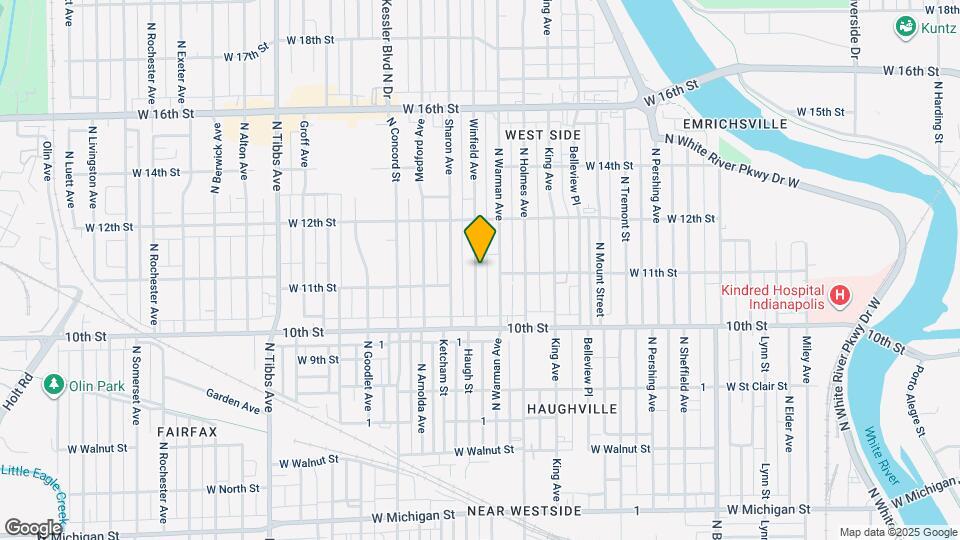 1115 Winfield Ave Map and Location Details