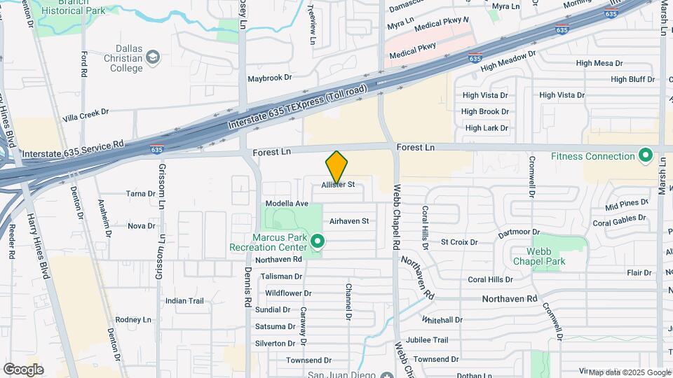 2954 Allister St Map and Location Details