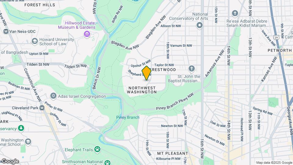 3820 Argyle Terrace NW Map and Location Details