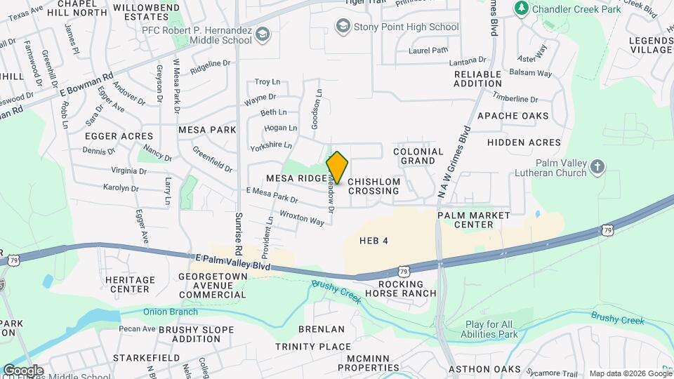 1401 Mills Meadow Dr Map and Location Details