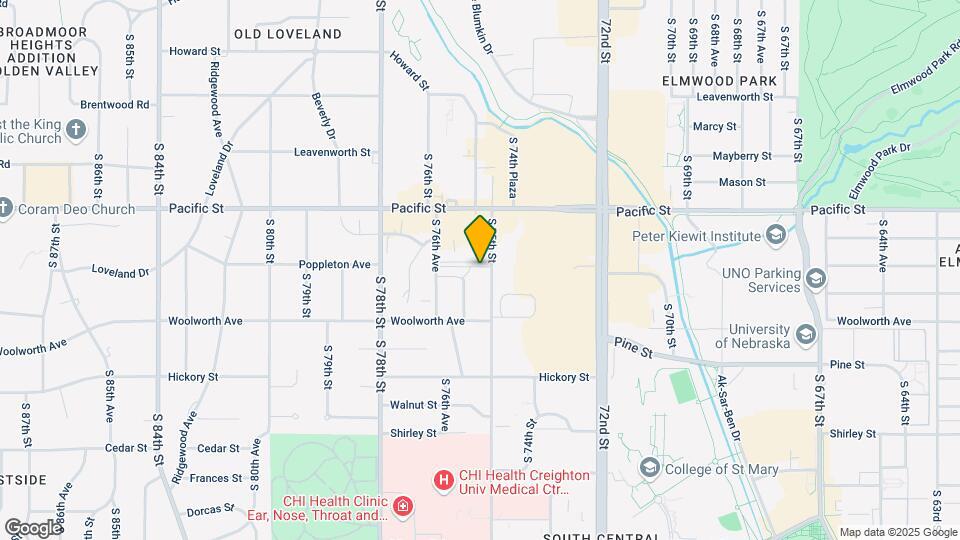 1320 S 75th St Map and Location Details