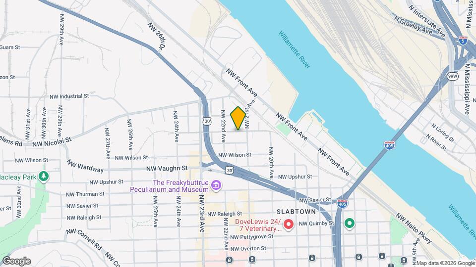 2123 NW Hoyt St Map and Location Details