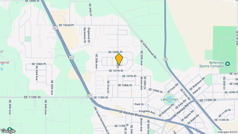 10653 SE 52nd Ct Map and Location Details
