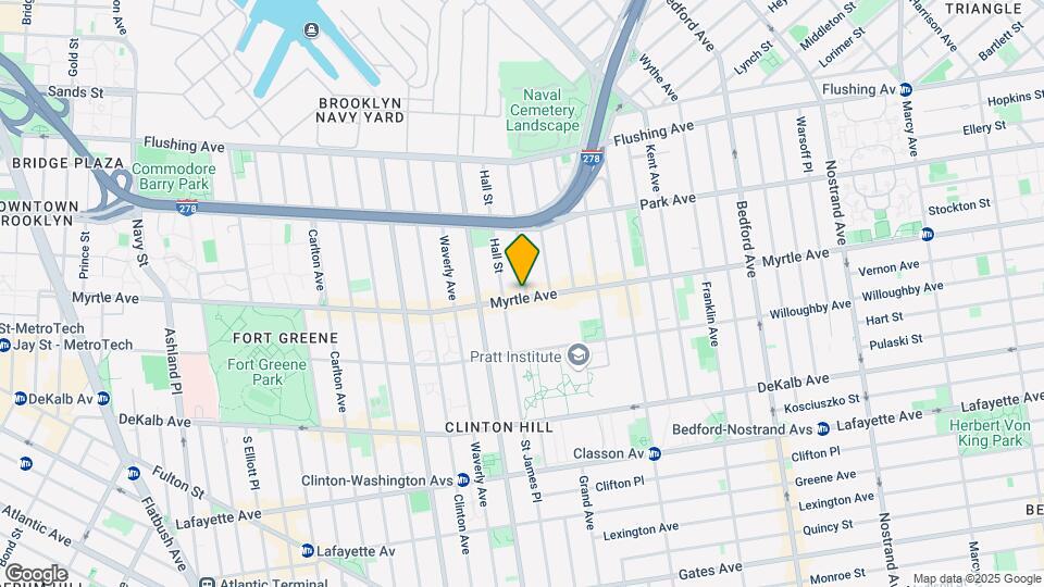 499 Myrtle Ave Map and Location Details
