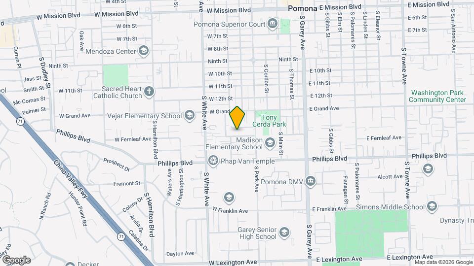 653 W Fernleaf Ave Map and Location Details