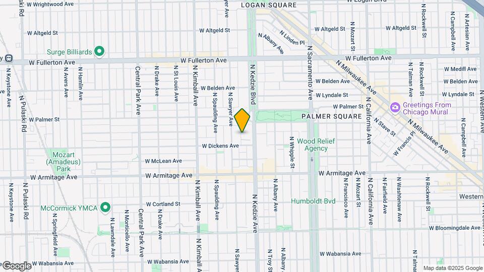 Palmer Square Mapa y Detalles de la Ubicación