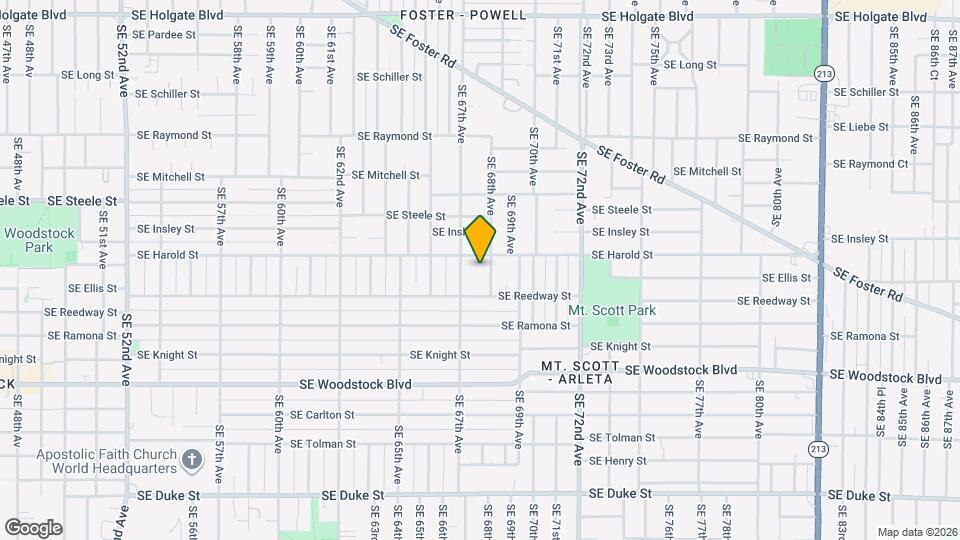 5529 SE 68th Ave Map and Location Details