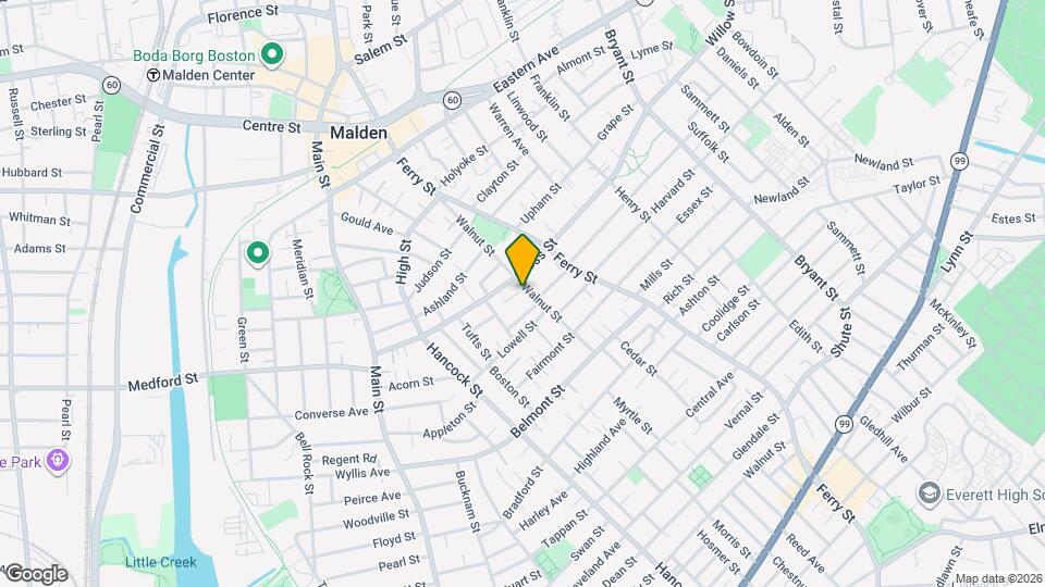 109 Walnut St, Unit 1 Map and Location Details