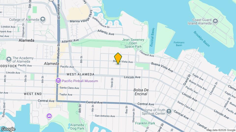 1033 Pacific Ave Map and Location Details