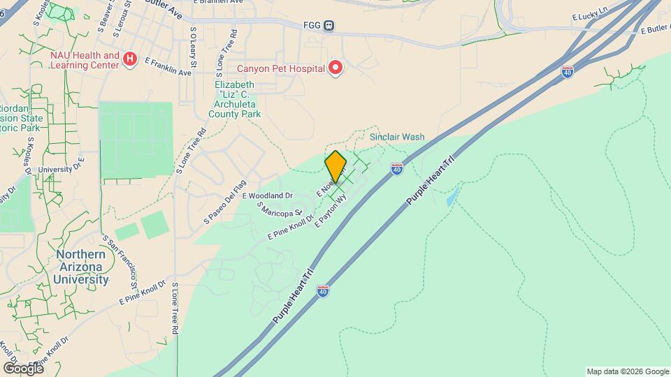 1378 E Hatcher Dr Mapa y Detalles de la Ubicación