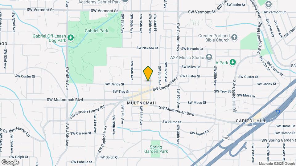3405 SW Canby St Map and Location Details