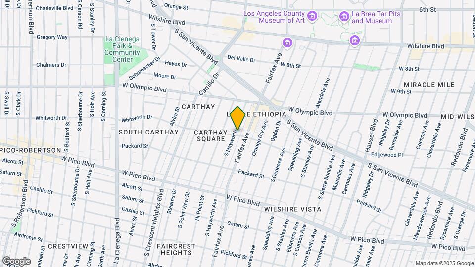 1080 S Hayworth Ave Map and Location Details