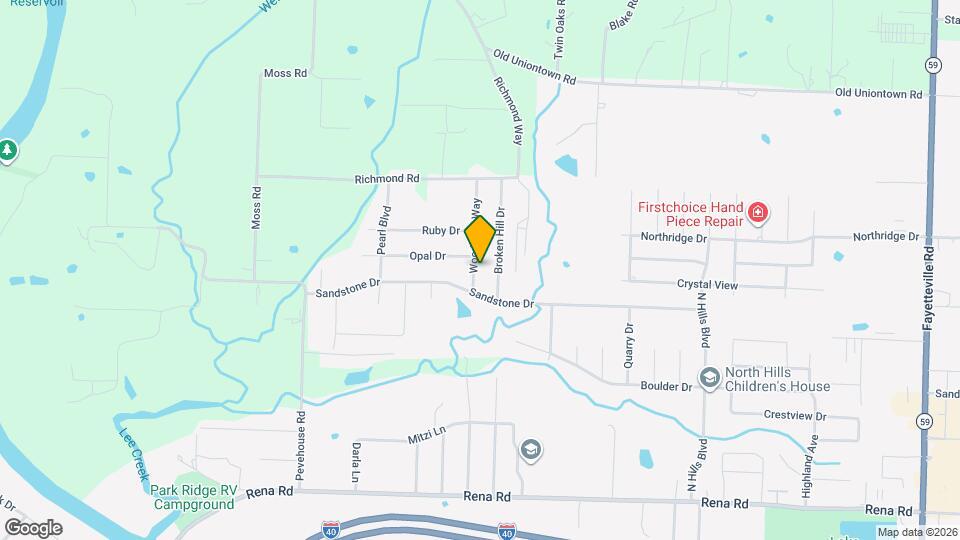 2316 Woodwind Way Mapa y Detalles de la Ubicación