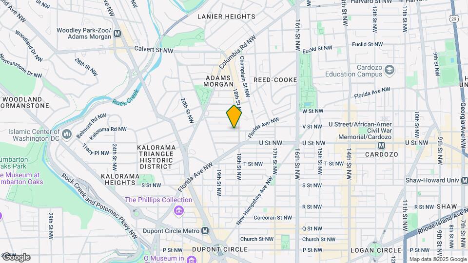 1810 California St NW Map and Location Details