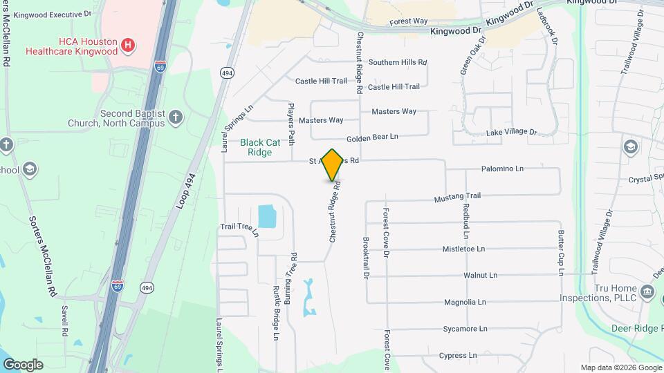 1711 Chestnut Ridge Rd Map and Location Details