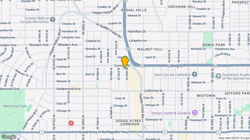 818 North 46th Street Map and Location Details