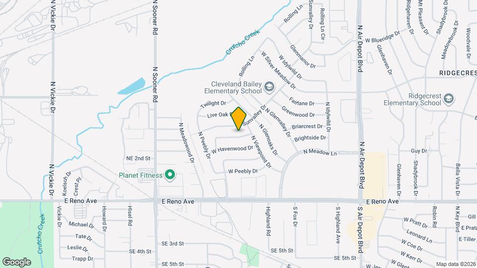 1117 W Woodlane Dr Map and Location Details