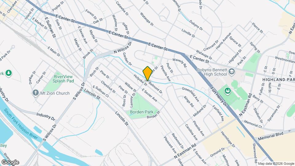 1405 Belmont Dr Map and Location Details