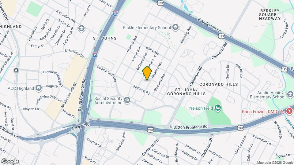 6914 Meador Ave Map and Location Details