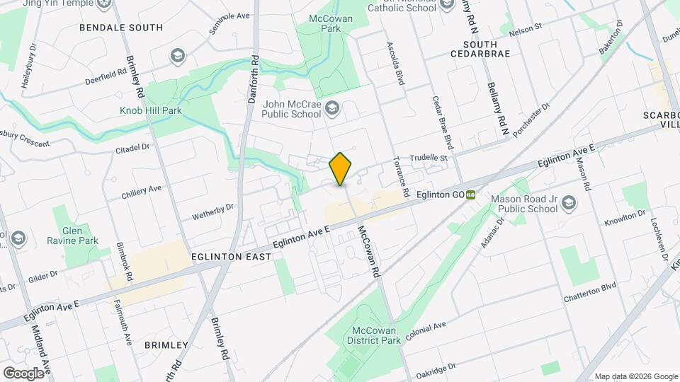 McCowan Apartments Map and Location Details