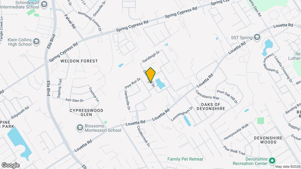 20011 Glen Lake Dr Map and Location Details